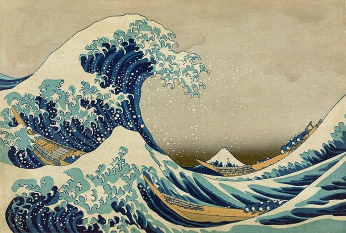 While the stolen paintings have not been identified, 'The Great Wave off Kanagawa' by 19th century artist Hokusai must be in a few Kyoto hotel halls.
